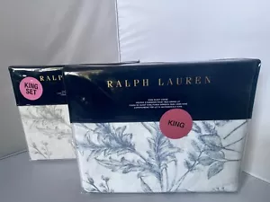 Ralph Lauren Genevieve Floral 300 TC KING Bettbezug grau oder blau UVP 430 $ - Bild 1 von 13