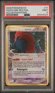 PSA 9 MINT Vileplume ex Holon Phantoms Reverse Holo Pokemon Card 17/110