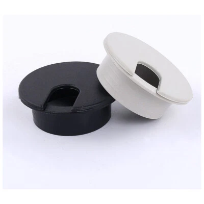 35mm PC Computer Desk Plastic Grommet Table Cable Tidy Wire Hole Cover - Image 1 of 3