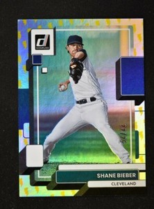 2022 Donruss Baseball Base Voltage #117 Shane Bieber /25 - Cleveland Indians