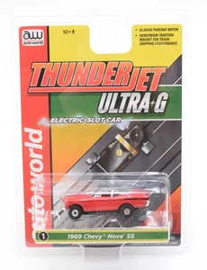 Auto World Thunderjet 1969 Chevy Nova Yenko SC (Red) HO Scale Slot Car - Picture 1 of 3
