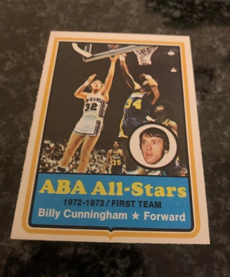 1973-74 Topps Basketball #200 BILLY CUNNINGHAM - Image 1 of 2