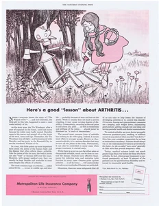 1954 Wizard of Oz Metropolitan Life Insurance Print Ad - Picture 1 of 1