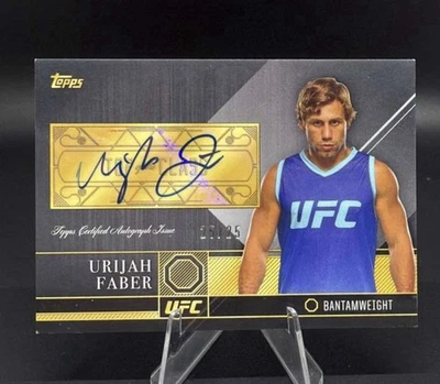 2016 Topps UFC Top of the Class Autographs Urijah Faber #TCA-UF /25 (AU) - Image 1 of 2