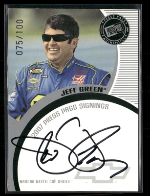 Jeff Green 2007 Press Pass Silver Auto 75/100 Foto 1 de 2