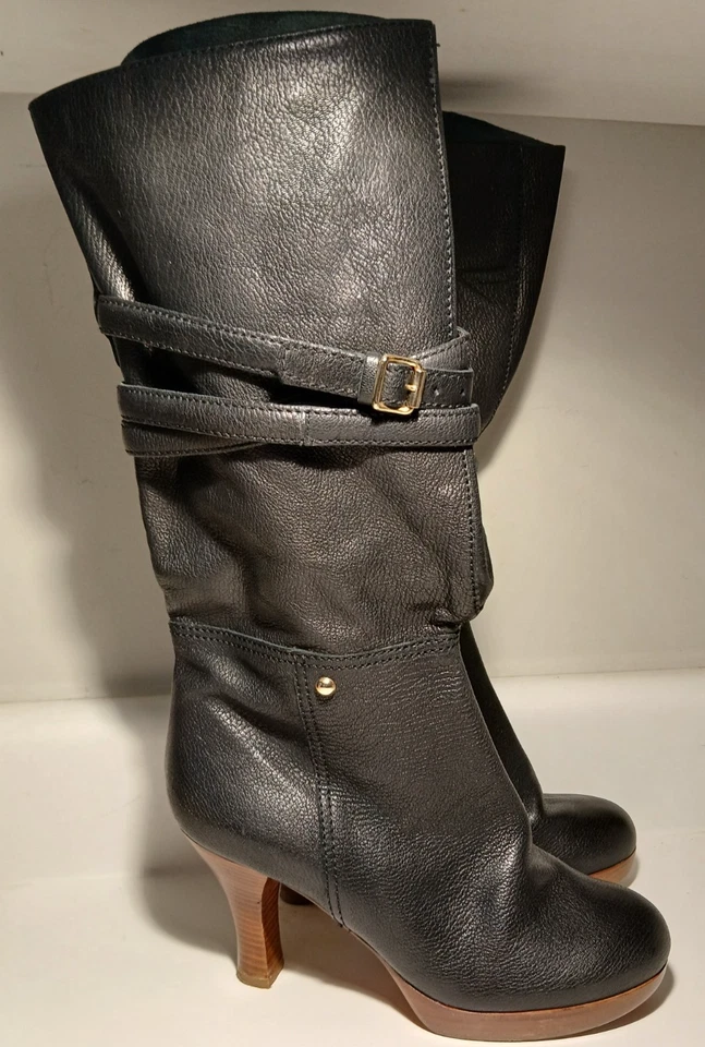 Bota negra para mujer 7 For All Mankind Vero Cuoio (cuero) hecha en Italia talla 39 Foto 1 de 4