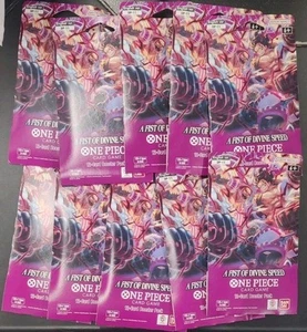 OP-11 One Piece TCG A Fist Of Divine Seed Blister Pack INGLESE SIGILLATO NUOVO x10 - Foto 1 di 1