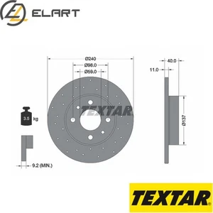 2x BRAKE DISC 92316003 FOR ABARTH 500C/595C/695C 312B4.000/B3.000/B6.000 1.4L - Picture 1 of 6
