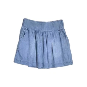 Lucky Brand*Chambray Cotton Denim Mini Skirt with Pockets -*S* Lt Wash* - Picture 1 of 5