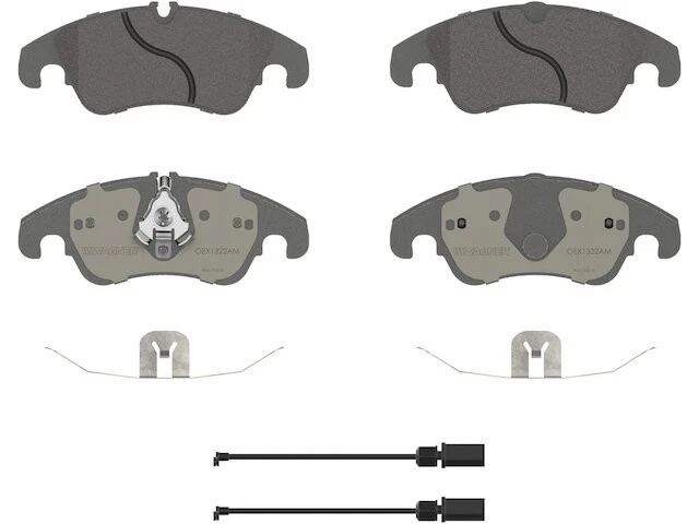 Front Brake Pad Set For 2009-2016 Audi A4 Quattro 2010 2011 2012 2013 SB126SK - Image 1 of 1