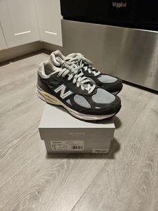 New Balance 990v3 Steel Blue Kith Made in USA Size 9 Mens Sneakers 991 992 993 - Picture 1 of 8