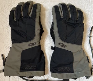Outdoor Research Arete Gore-Tex Gloves Mens XL Gray/Black - Picture 1 of 11
