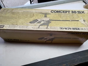 Rare Vintage Helicopter Lot Kyosho Concept Sx30 Box And Parts Etc - Picture 1 of 10