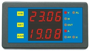 Programmierbare digitale Dual-Display 90 V 300 A Combo Meter Spannung Amp Leistung Ah Stunde - Bild 1 von 5