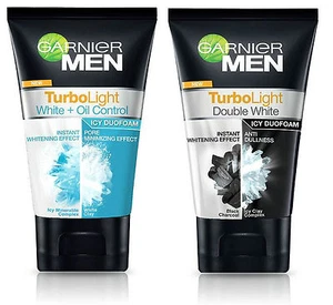 1x 100ml Garnier MEN Face Wash Icy Duo Foam Cleanser TurboLight Whitening Effect - Bild 1 von 8