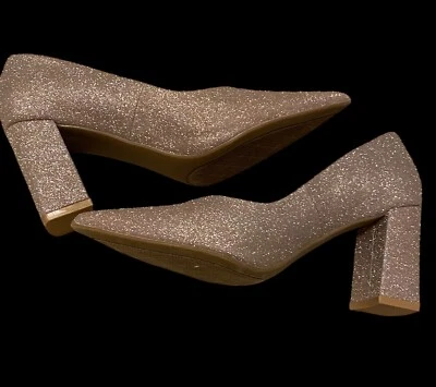 Women’s 3”  Heels Champagne Gold Pointed Toe Formal Heels Size 7.5 Dream Pairs - Image 1 of 4