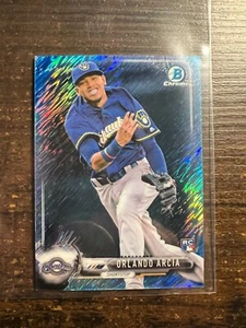 A108,828 - 2017 Bowman Chrome Mini Blue Shimmer Refractors #41 Orlando Arcia/150 - Picture 1 of 1