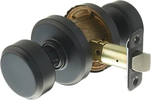 Schlage F10 BWE 622 GSN Bowery Door Knob, Hall & Closet Passage Lock Matte Black - Picture 1 of 6