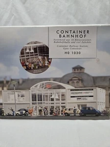 BUSCH HO 1030 HO 1:87  Container Bahnhof  Container Railway Station  New - Picture 1 of 9
