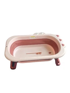 LADIDA Baby Badewanne, faltbares faltbares Kleinkindbecken, kleiner Pool 0-3 Jahre - Bild 1 von 7