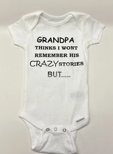 Grandpa's Crazy Stories Onesie - Picture 1 of 1