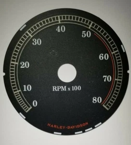 5C Harley Davidson RPM Tachometer Black Gauge Face 16259494 - Picture 1 of 1