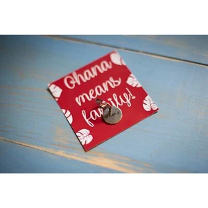 Ohana bedeutet Familie Anhänger Schlüsselanhänger perfektes Geburtstagsgeschenk Hochzeit Gastgeschenk Fa - Bild 1 von 2