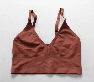 Harper Wilde Women's Longline Seamless Lounge Bralette DM3 Brown Medium NWT - Picture 1 of 4