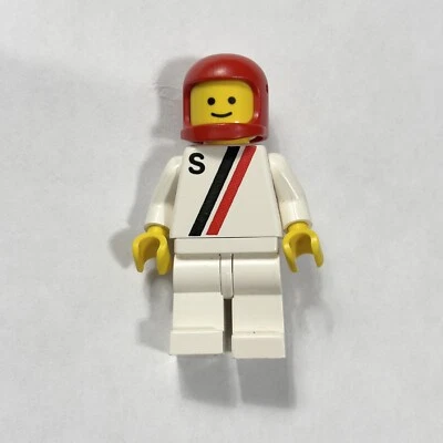 Lego Turbo Racer 'S' White with Red Black Stripe 6502 Figure - Image 1 of 2