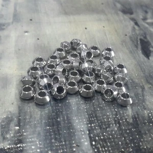 304 Stainless Steel Spacers, Bicone, 4x2.5mm, 100 pieces, Free postage Oz Seller - Picture 1 of 2
