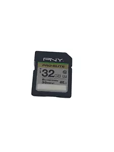 PNY SD32G10233MMC4HB 32GB Elite Class 10 U1 microSDHC Flash Memory Card w60 - Picture 1 of 2