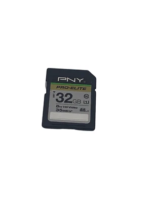 PNY SD32G10233MMC4HB 32GB Elite Class 10 U1 microSDHC Flash Memory Card w60 - Image 1 of 2