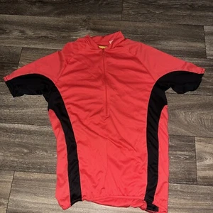 Nashbar Cycling Jersey Men’s Medium Half Zip Red #SS - Picture 1 of 3