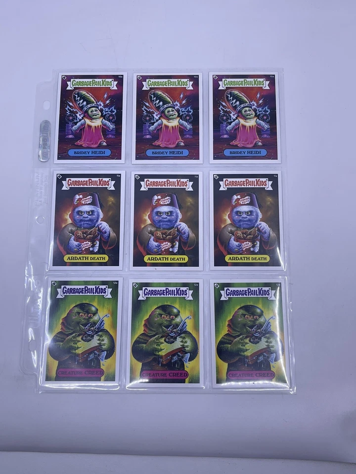 2019 Topps Garbage Pail Kids x Universal  Super7 SDCC 24 Card Set All 3 Editions - Image 1 of 4