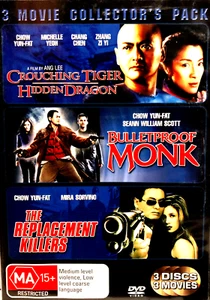Crouching Tiger Hidden Dragon / Bulletproof Monk The Replacement Killers NEW DVD - Picture 1 of 1
