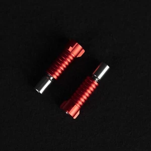 2X OTARI PIONEER Universal Trident Screw Red Sleeves Screw Diameter 3.0mm - Picture 1 of 6