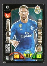 SERGIO RAMOS PREMIUM REAL GOLD MADRID 2017-18 CHROME ADRENALYN XL SANDWICHES 17/18