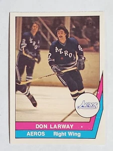 1977-78 OPC O-Pee-Chee WHA DON LARWAY #48 - Picture 1 of 2