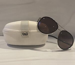 Authentic D&G Dolce & Gabbana Tortoise Brown Aviator Pilot Sunglasses D&G DD6048