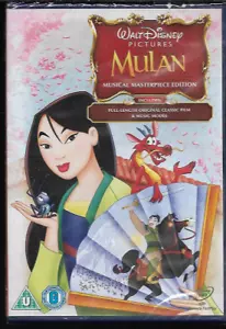 MULAN WALT DISNEY MUSICAL MASTERPIECE EDITION GENUINE R2 DVD NEW/SEALED - Picture 1 of 1