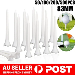 UP 500X 83MM Plastic Golf Tees 4 Prongs Short Tees Golf Practice Golf Tees Train - Picture 1 of 12