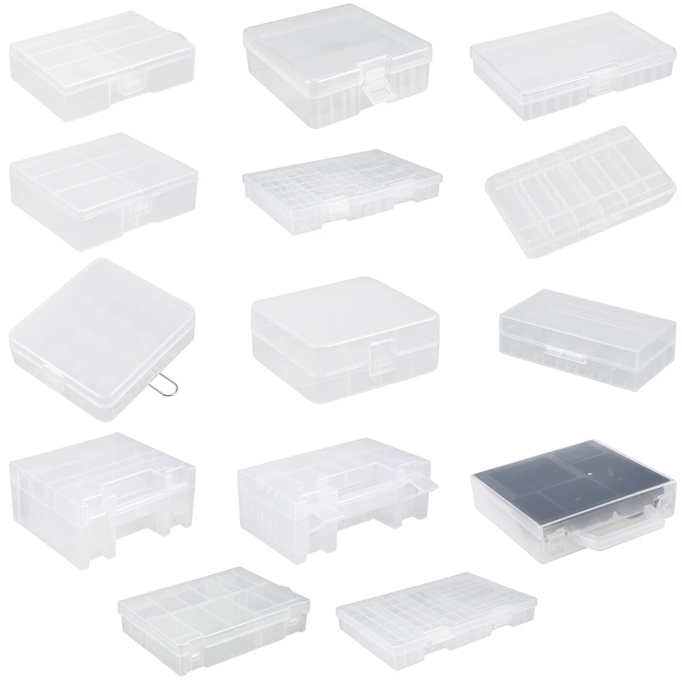 Battery Holder Organizer Portable  AA AAA C D 9V Battery Storage Case Box - Image 1 of 1