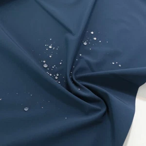Outdoor Softshell Stoff mit Fleece wasserdicht atmungsaktiv elastisch Blau - Bild 1 von 3