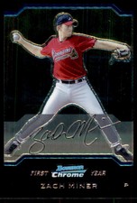 2004 Bowman Chrome Zach Miner Atlanta Braves #178
