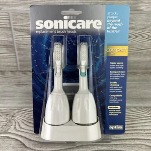 Sonicare - Two Replacement Brush Heads - Optiva - Model CH-2 - Compact Size - Picture 1 of 7