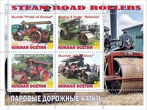 Stamp block Steam Road Rollers South Ossetia 2021 - Picture 1 of 1