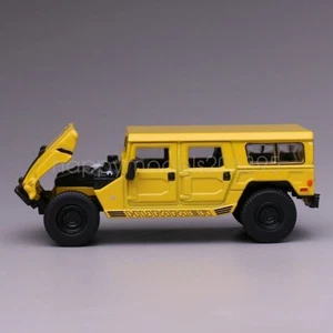 1:64 596 Yellow H1 SUV Off Road ORV Sports Car Model Diecast Display - Picture 1 of 3