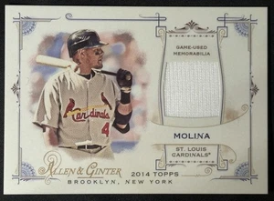 Parche reliquia Topps Allen & Ginter 2014 Yadier Molina FRB-YM Cardinals - Imagen 1 de 2