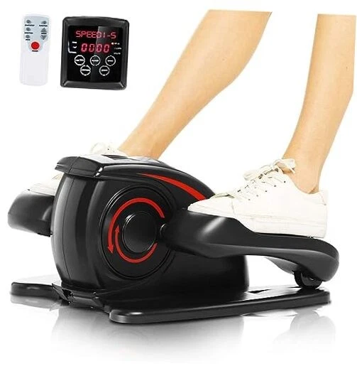 ANCHEER AMA005563 Portable Under Desk Elliptical Machine w LCD Screen No Remote