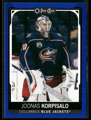 2021-22 O-Pee-Chee #431 Joonas Korpisalo Columbus Blue Jackets Blue Border Card - Image 1 of 2